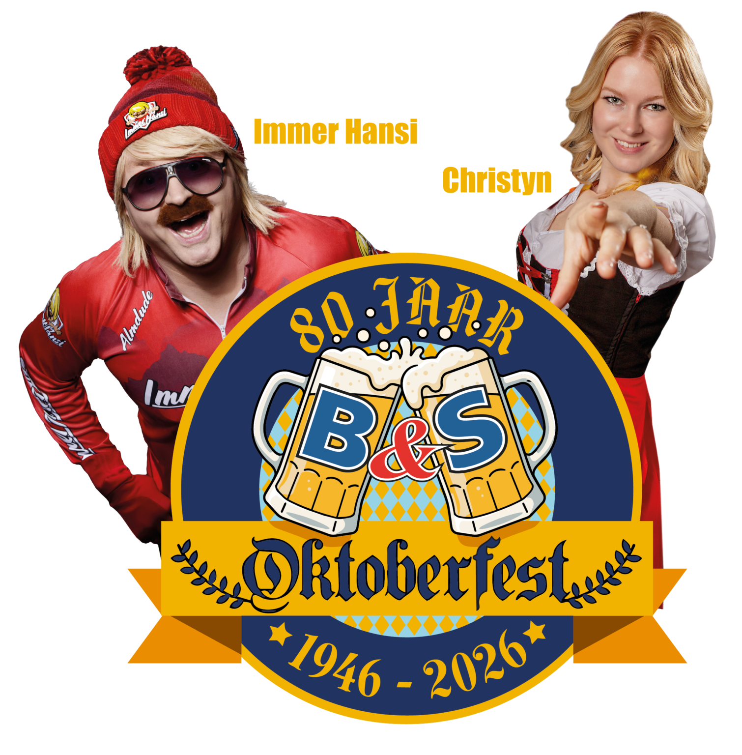 B&S logo en artiesten